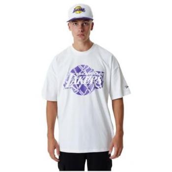 New Era T-shirt NBA Infill Logo Los Angeles Lakers White L