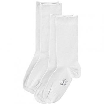 Calcetines DIM para mujer, color blanco, talla 40
