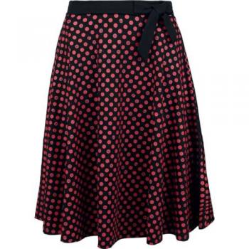 Rock Rebel Skirt Nero, Gonna al Ginocchio S – XXL Donna