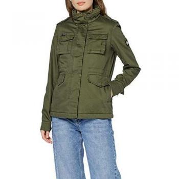 Superdry Mujer Amelia Rookie Icon Chaqueta, Verde (Chive Bc3)