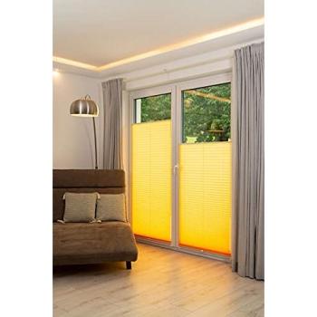 Plissee K-HOME Klemmfix Pisa – 100 % Polyester, ohne Bohren