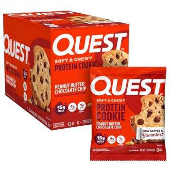 Protein Cookie: Peanut Butter Chocolate Chip, 12 Pack (58g each)