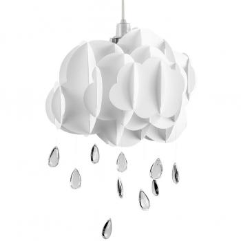 Children's Cloud Rain Drops White Ceiling Pendant Light Shade