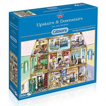 Gibsons Upstairs and Downstairs Home Scene Puzzle (500 Pieces)