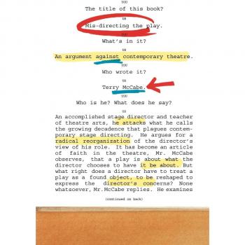 Mis-directing the Play: An Argument Against Contemporary Theatre