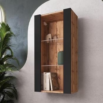 Komodee Vitrine Verticale Tivoli – 2 Étagères en Verre