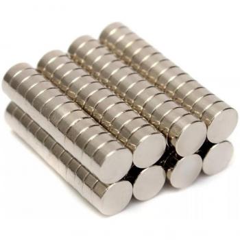 100 Uds Imán Redondo de Neodimio 5mm x 2mm N52