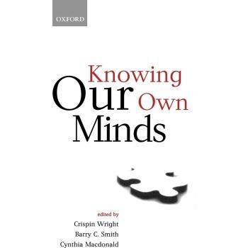 Knowing Our Own Minds, Mind Association Occasional Series
