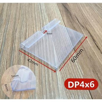 Transparent Tag Stand with Hooks