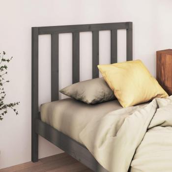 Gris Tête de lit bois pin massif 81x4x100 cm – Vidaxl