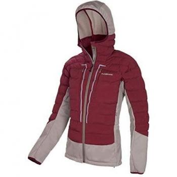 Trangoworld Damen‑Abeille‑Weste Weinrot/Hellgrau (M) – Fashion Edition