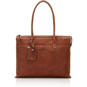 Castelijn & Beerens Carisma 15,6 Laptop Schultertasche, Cognac