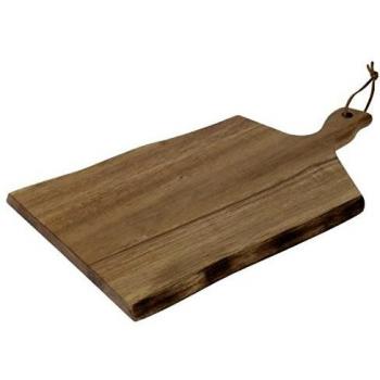 Olympia Wellenkante Paddleboard Small – 30,5 × 21,5 cm aus Akazienholz