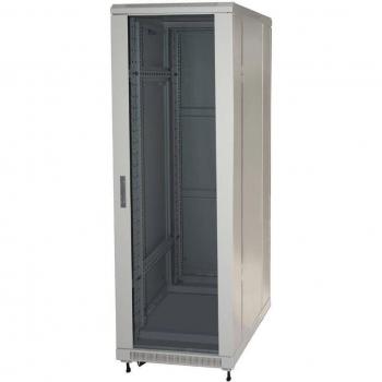 ARMADIO RACK 19 42U 2055x600x1000mm Colore Grigio Porta Vetro