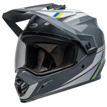 Bell MX‑9 Adventure MIPS Alpine – casque MotoX S, gris-blanc