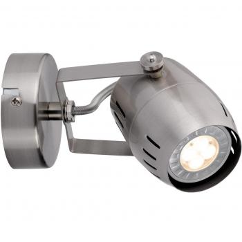 Paulmann Spot‑Leuchte Gamma 1×3,5 W – GU10, Nickel gebürstete Metallkörper