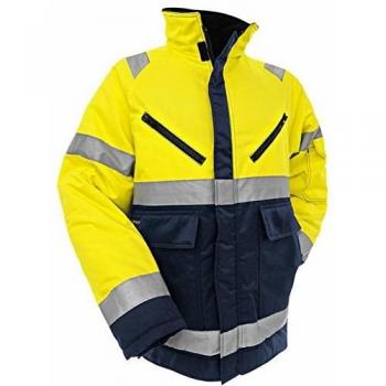 Krähe Blaklader Winterjacke Gelb Marine High Visibility XL