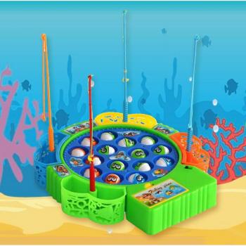 Juguete de pesca rotatorio eléctrico