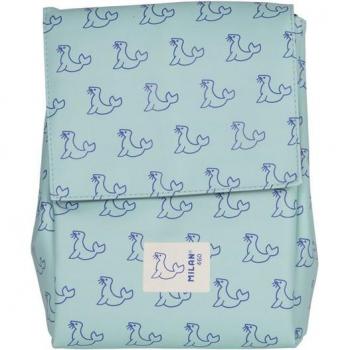 Borsa Termica Milan Collection 460 – 35 L con 2 Contenitori 0,25 L (Verde/Blu)