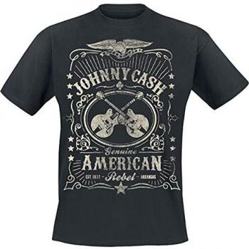 Johnny Cash American Rebel T-Shirt schwarz