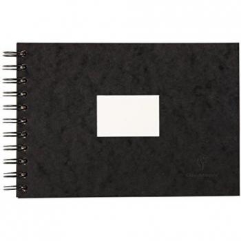 Carnet de voyage Clairefontaine 40 pages 14,8x21 cm noir