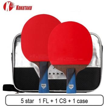 Kokutaku X4/X5/X6 Ping Pong Rackets with 7-Ply Blade