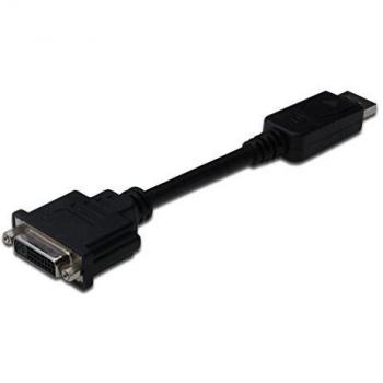 Digitus Cable Adaptador Displayport a DVI 15cm Negro