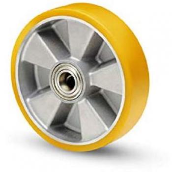Ruota industriale Avo Valsecchi 06037 Vulkolan 18A Silver e Giallo