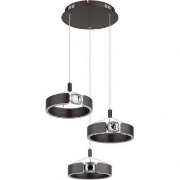 GLOBO LED-Kristalle Pendellampe – Warmweiß, Metallrahmen, 125 × 44 cm