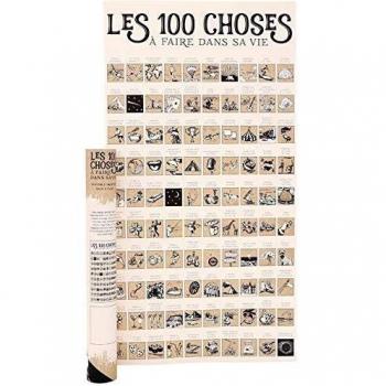 Entdecker Poster: 100 Dinge zum Rubbeln