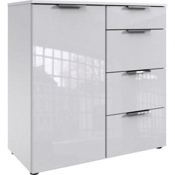 WIMEX Kombikommode Level36 C, moderne Glasfront, 81cm