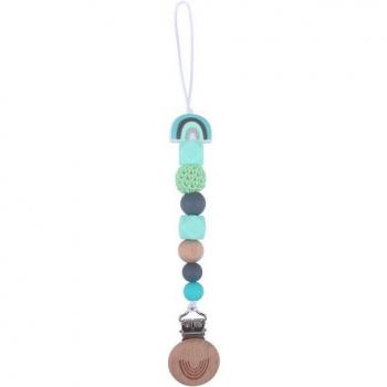 Sicherheits-Nippelhalter im Regenbogen-Design