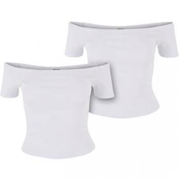 Urban Classics Bio Baumwolle Off-Shoulder Top für Damen (2er-Pack)