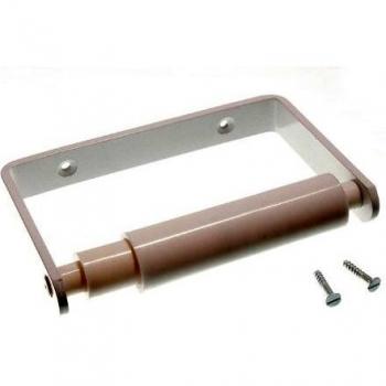 White Toilet Tissue Holder with White Roller and Screws