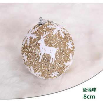 Decoración navideña, 5 bolas de 8/10 cm para árbol de Navidad