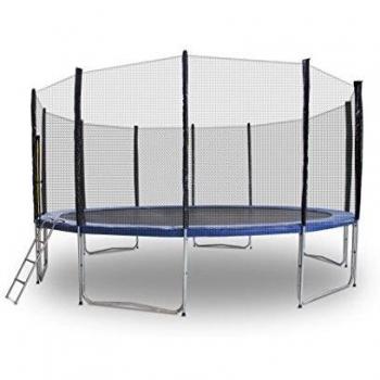 Outdoor-Trampoline MS-Point 490 cm – Sportliches Trampolinset mit Sicherheitsnetz
