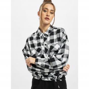 Chemisier Femme Oversized avec Motif Blouse Noir/Blanc – Longue Manche