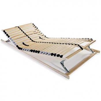 Sommier pour lit simple avec 28 lattes et 7 zones de soutien, dimensions 70x200 cm