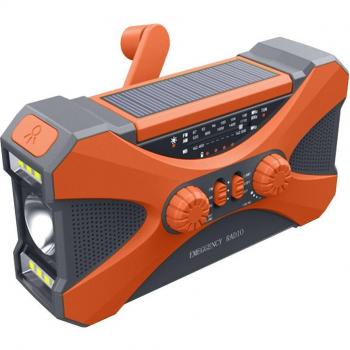 NOAA/AM/FM Emergency Radio with Solar Power and SOS Alarm