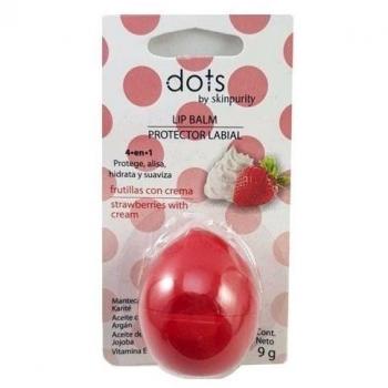 Balsámico Dots Frutilla con Crema 4 en 1