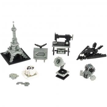 Kit Nanoblock 14372 3D-Puzzle Monocromatico – 800 Componenti