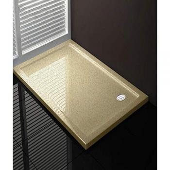 Lorgen Piatto Doccia 75x75 cm in crema, spessore 4 cm