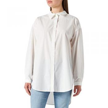 Blusa Popelín Sofisticada con Botón Frontal
