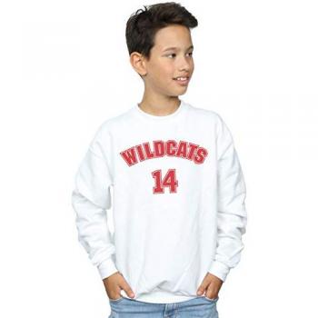 High School Musical Boys Shirt, Disney Wildcats, 14 cm, 7–8 Jahre, Weiß