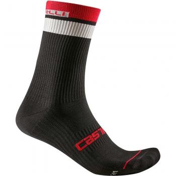 Calcetines Térmicos Castelli Gara Negro Rojo