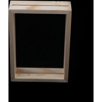 Cadre en bois pour affichage d'images avec verre