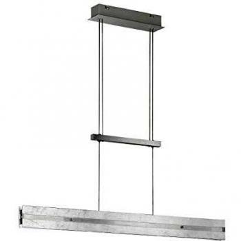 Hängeleuchte mit Touchdimmer, Aluminium Glas, 14,5 Watt, warmweiß