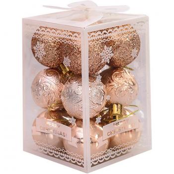 12pcs 4cm Christmas Tree Pendant Balls