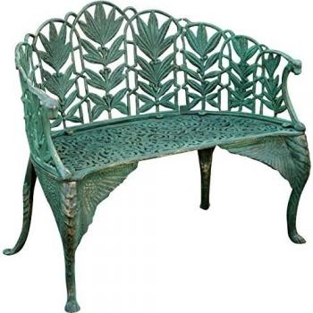 Veranda Green Bench Liberty Ghisa 110x60x90 cm