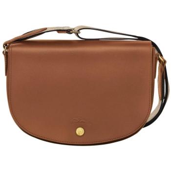 Marron “Timeless” : sac bandoulière Longchamp en cuir